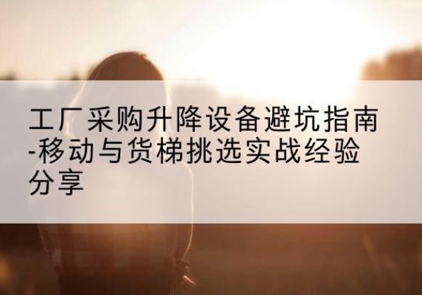 龙岗移动式升降机怎么选-工厂采购升降设备避坑指南-移动与货梯挑选实战经验分享